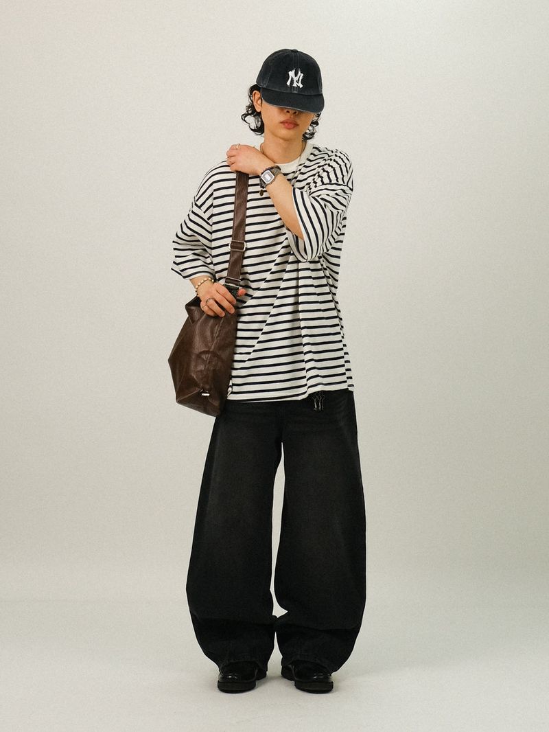 CO Back Pocket Wide Denim Pants