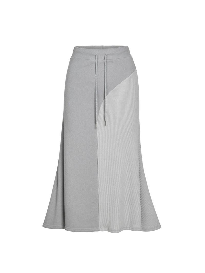 Mermaid Line Long Skirt (GREY)