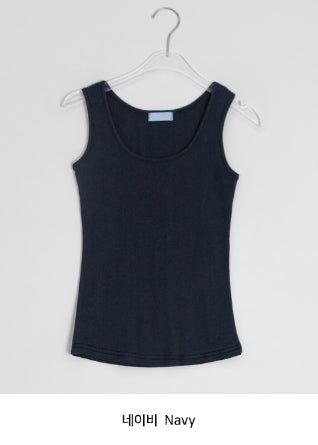 Duhin Basic Color Layered Round Sleeveless