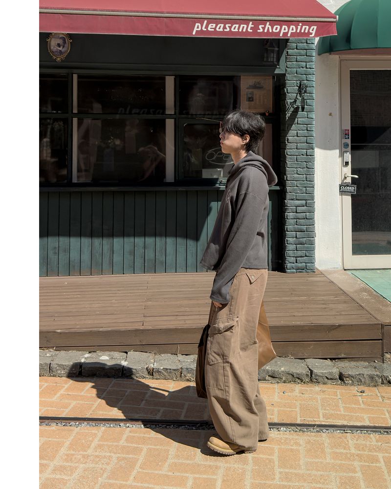 Rawden strap wide cargo pants
