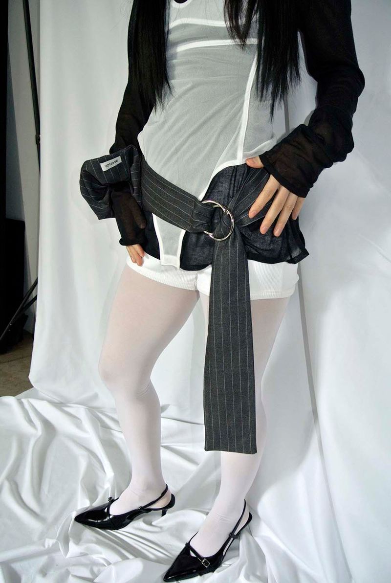 STRIPE BELT / CHARCOAL