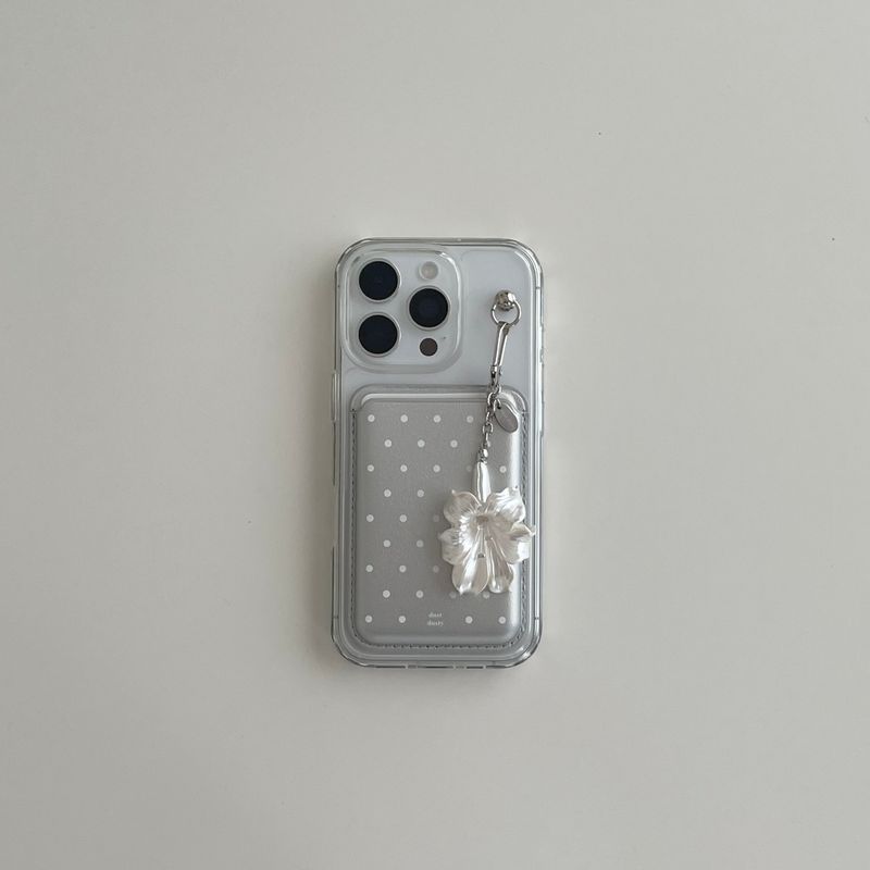 dust dusty(ダストダスティ)の「Silver Dot MagSafe card wallet+MagSafe case(Smartphone Accessories)」