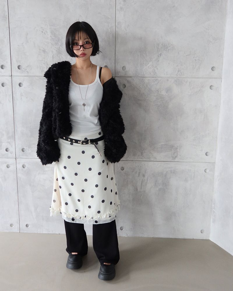 Shoko soft collar fur jacket