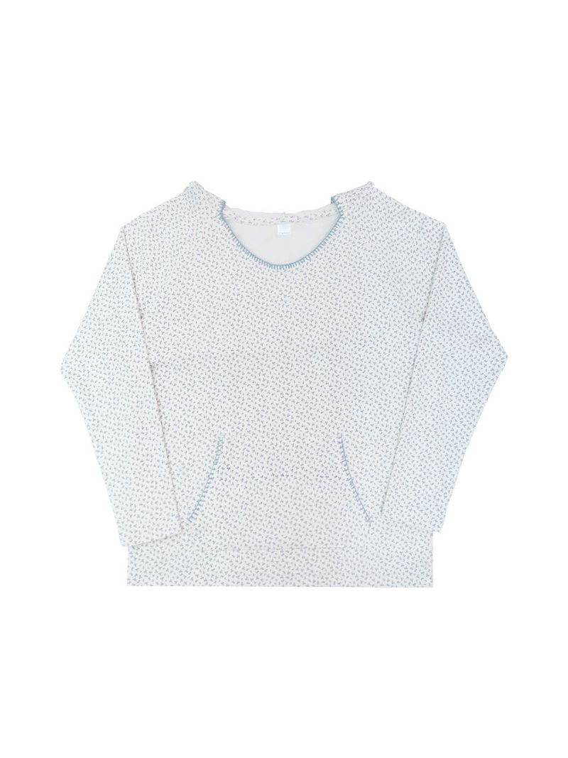 Garden stitch hoodie / ivory