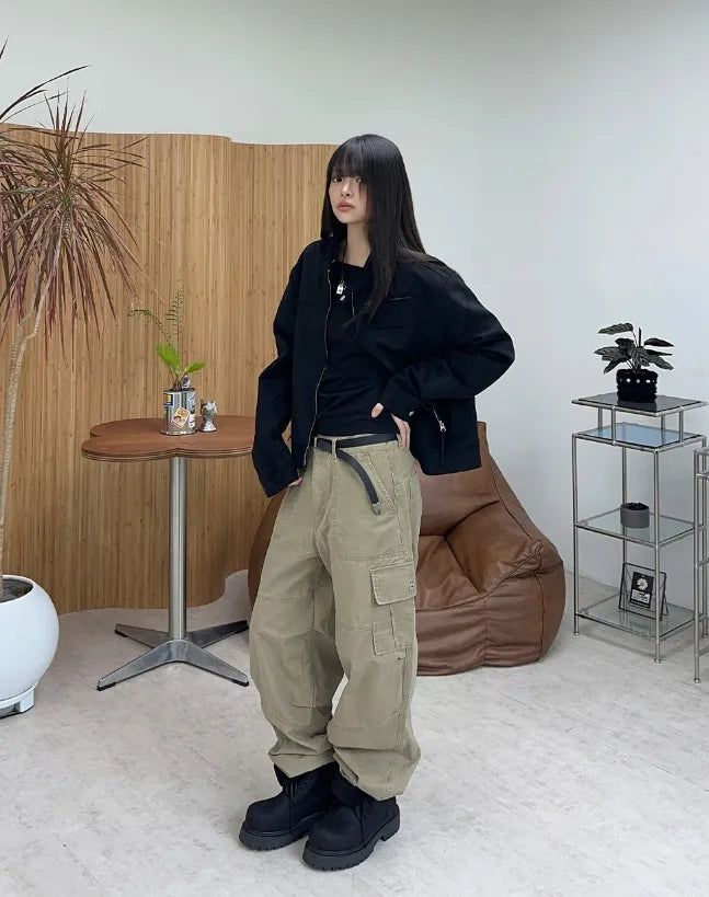 Moden Vintage Washed Cargo Pants