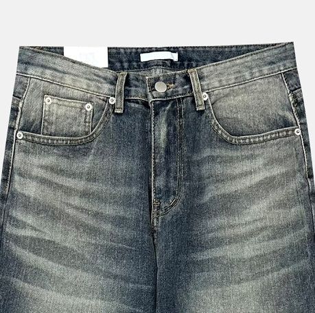 Growing cat washed bootcut denim