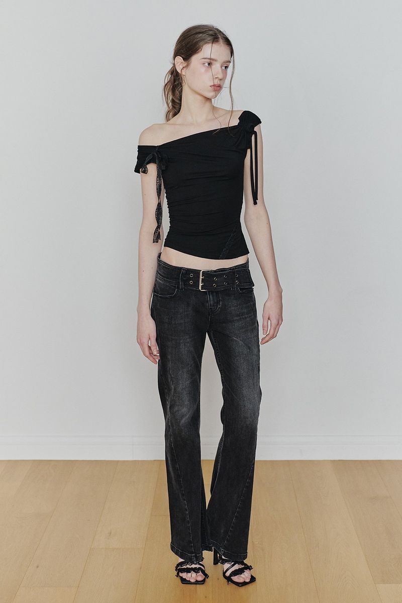 ANGEL STRAP TOP black