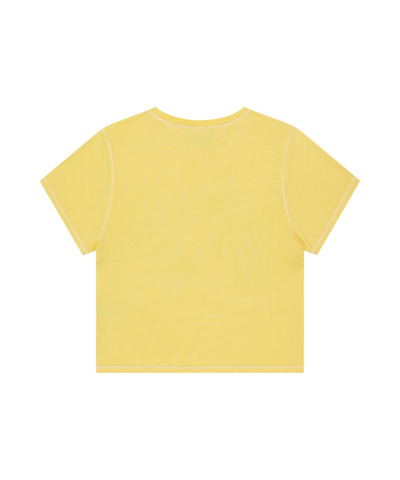 PIGMENT BUTTERFLY GOTH CROP TEE_YELLOW