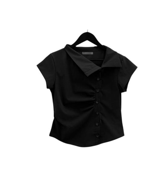 Asel Unbalance Sailor Blouse