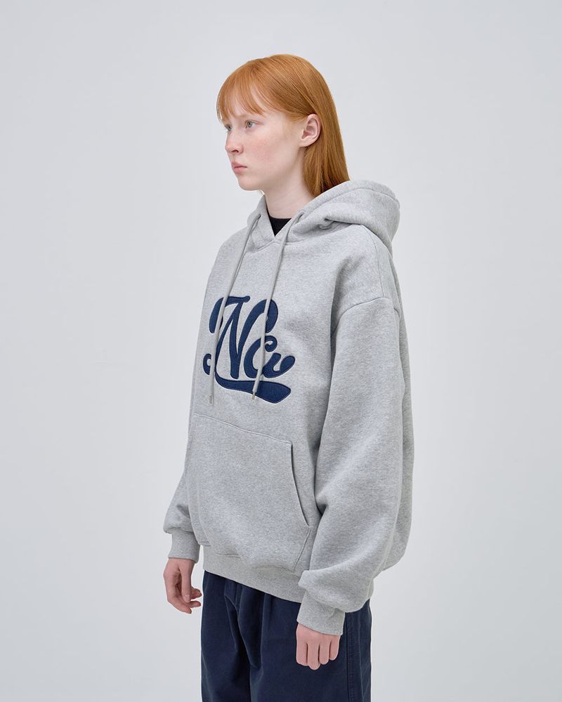UNDERLINE LOGO HOODIE - GRAY