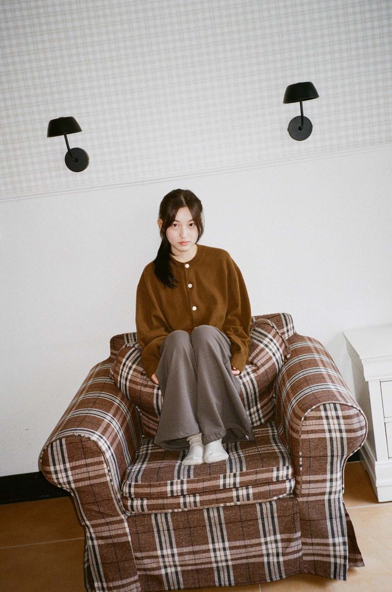 Cash Blend Knit Cardigan (Olive)
