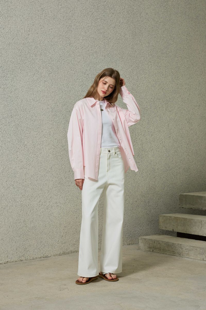 BRIGHT OVERSIZED SHIRT / PINK