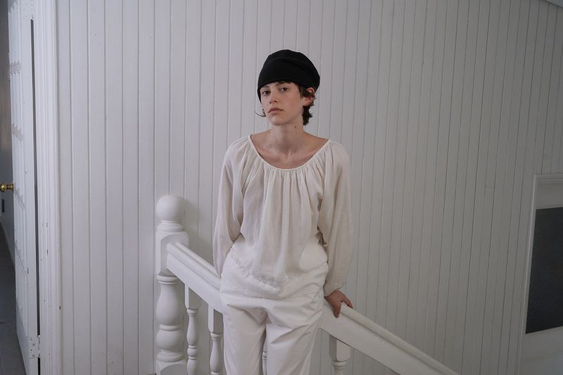 Pale lace blouse