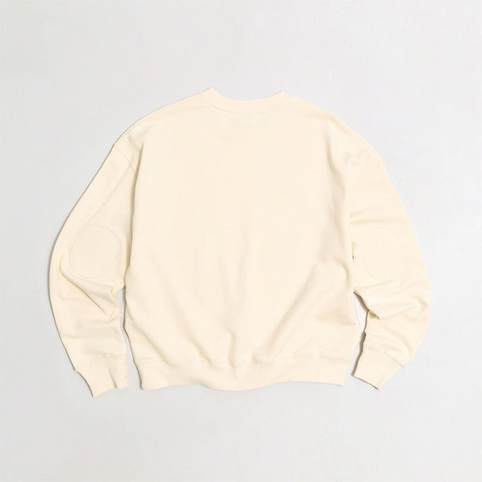 GARDEN EMB THUMBHOLE SWEATSHIRTS-ECRU