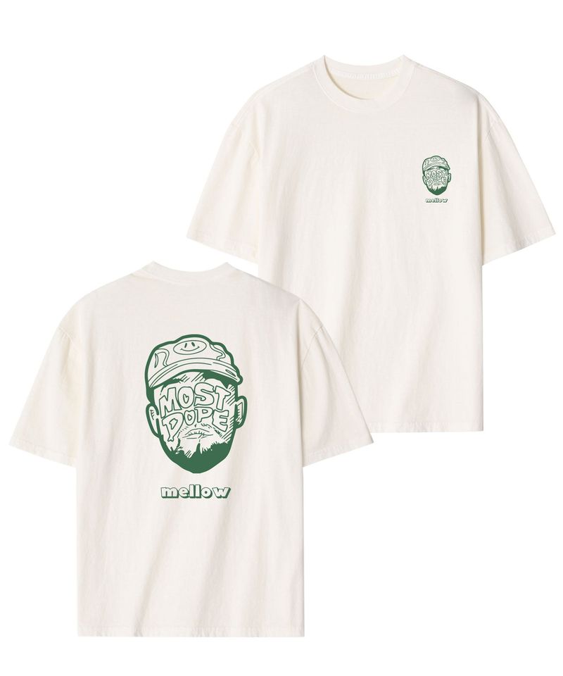 mellowconcept（メロウコンセプト）の「MCT U11 MOST DOPE Cream over-fit T-shirts (pigment)（Tops）」