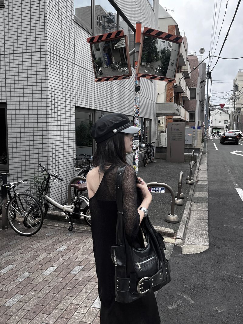 y2k belt motor shoulder bag