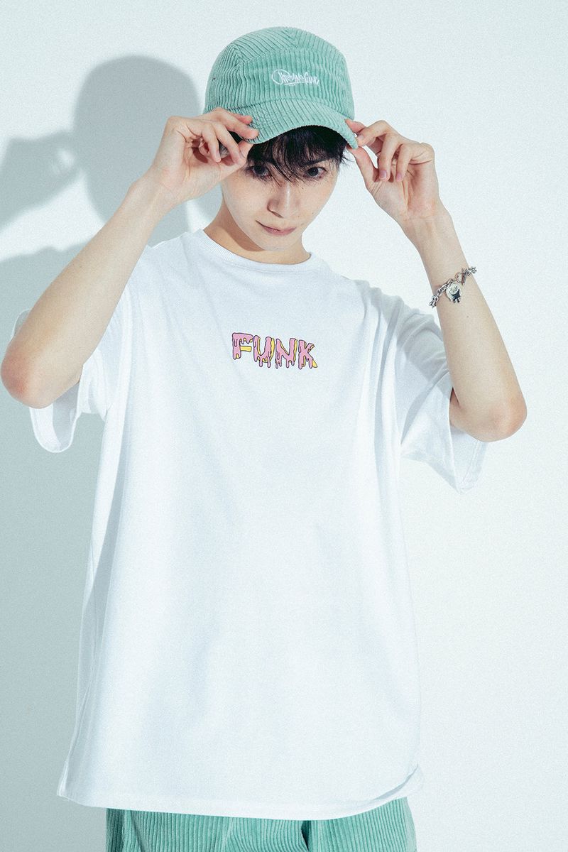 MELTING FUNK TEE white