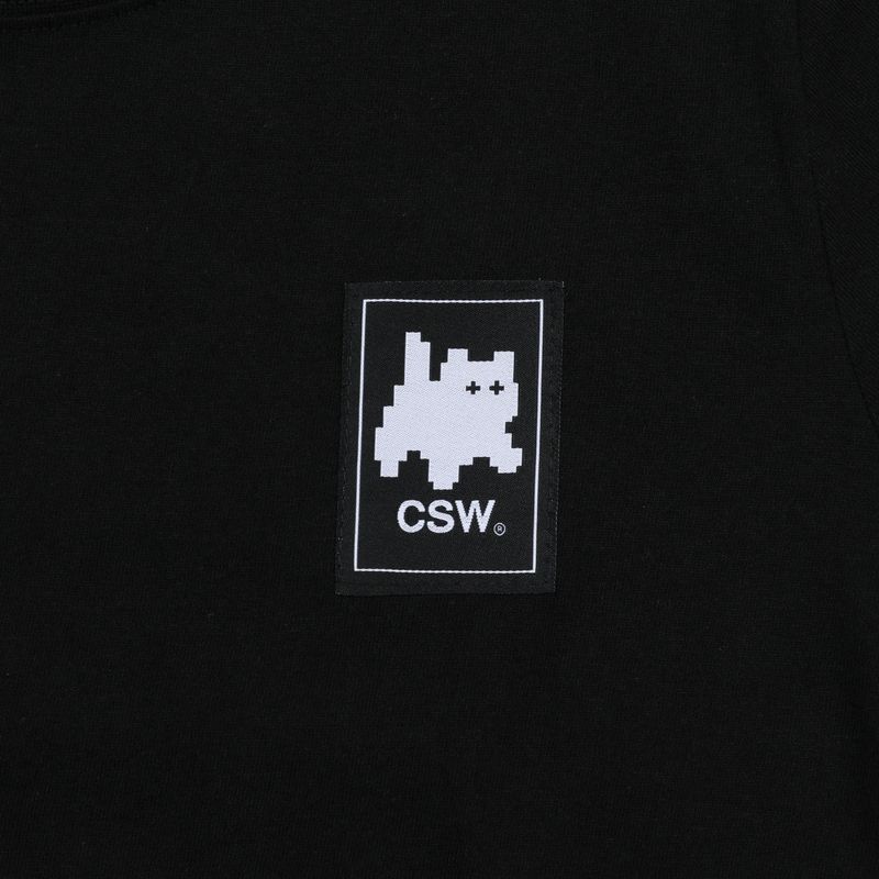 Cat Save The World Basic logo half T Unisex (2Color)
