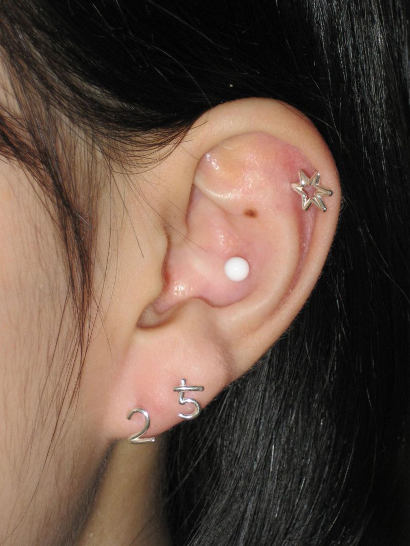 3, 4, 5mm Ball piercing (White)
