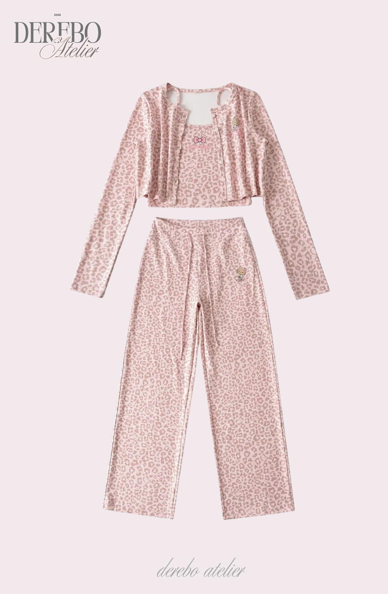 Mob Leopard Three-Piece Trading Set-up (SLEEVELESS TOP)
