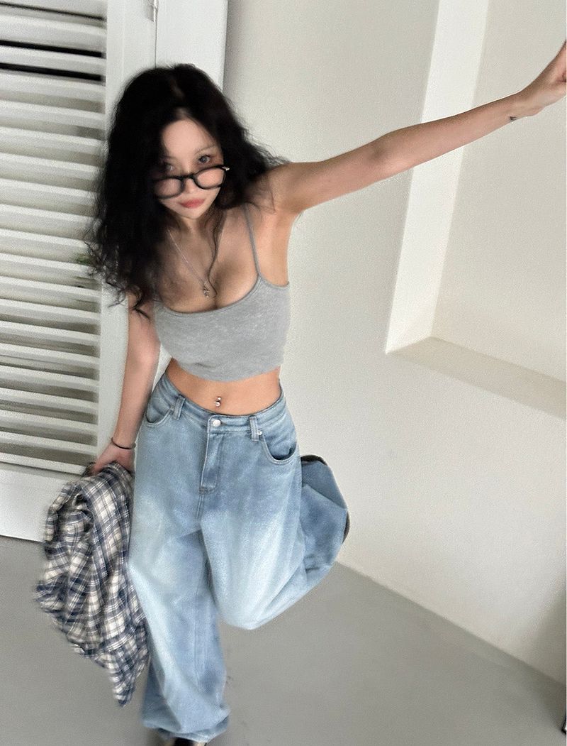 Delight-J（ディライトジェイ）の「7 color cropped bra top sleeveless（Tops）」