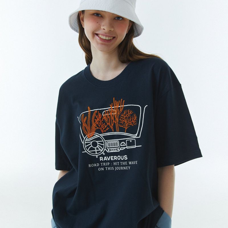 Coral T-Shirt Navy