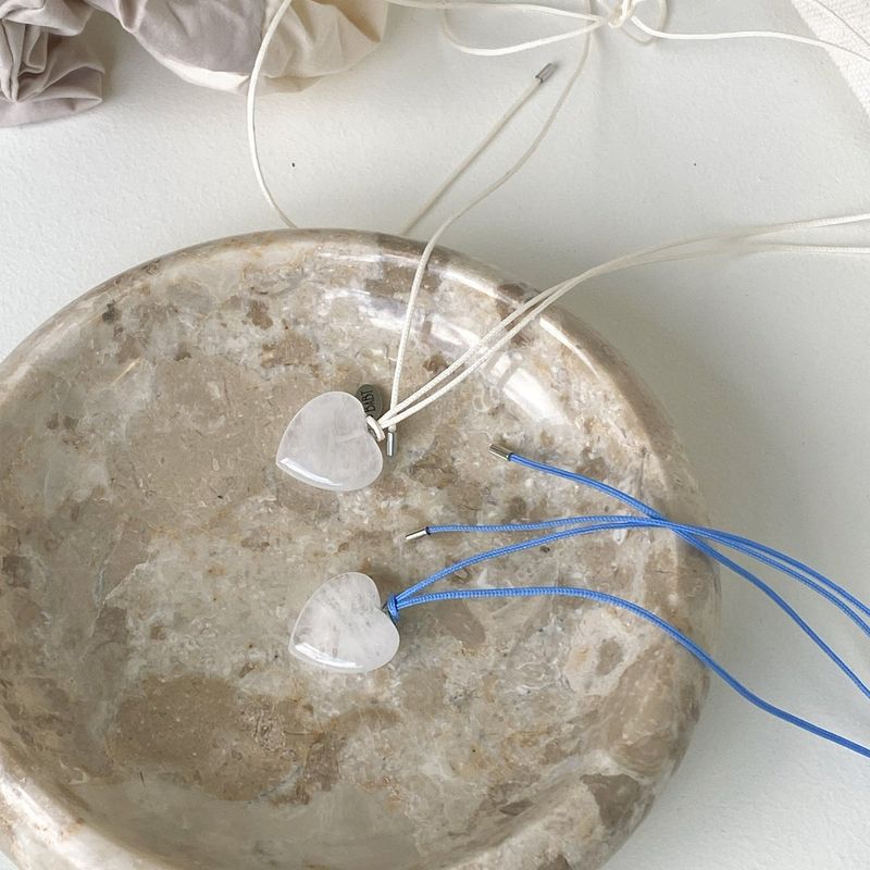 milk jam heart necklace (2 option)