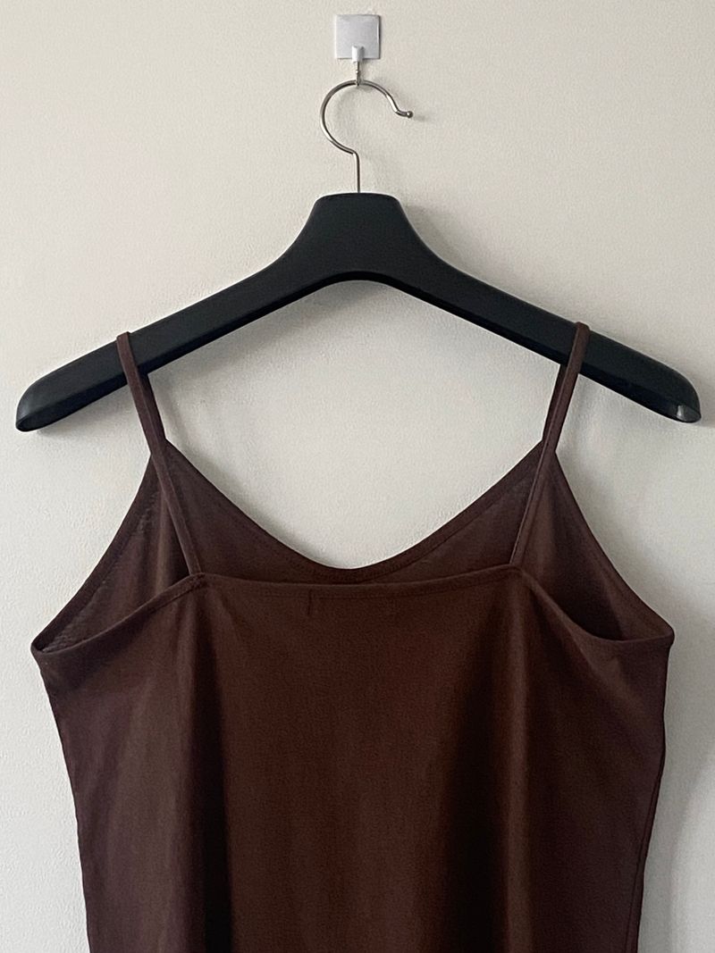 Natural linen sleeveless