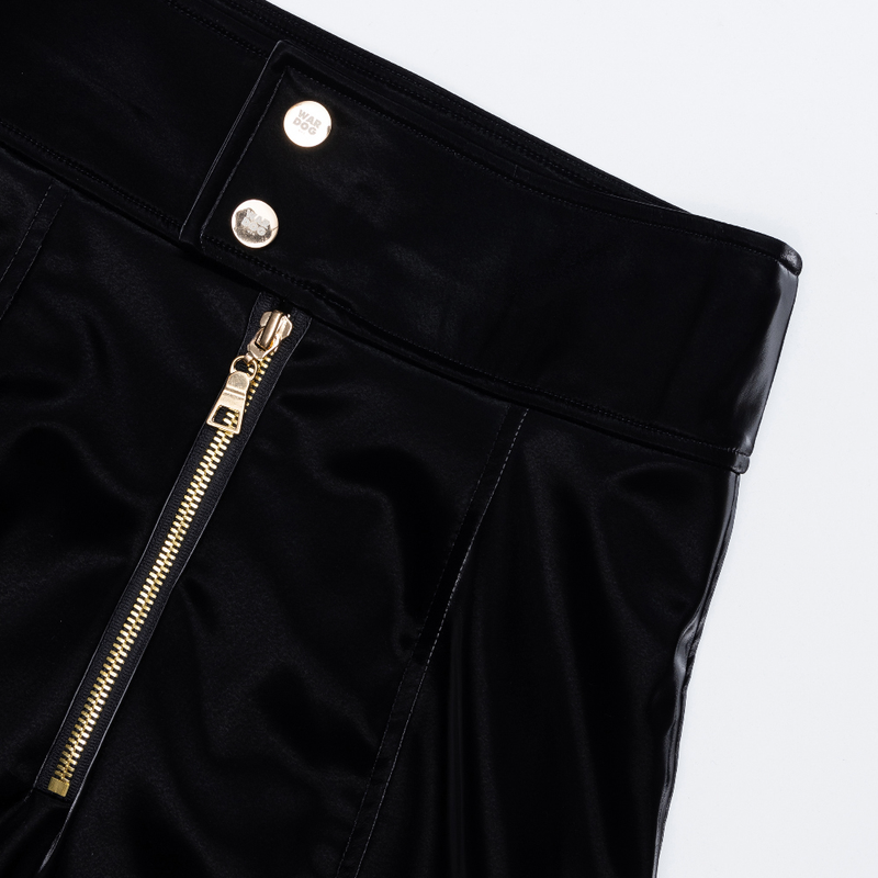 Faux Leather Mini Skirt