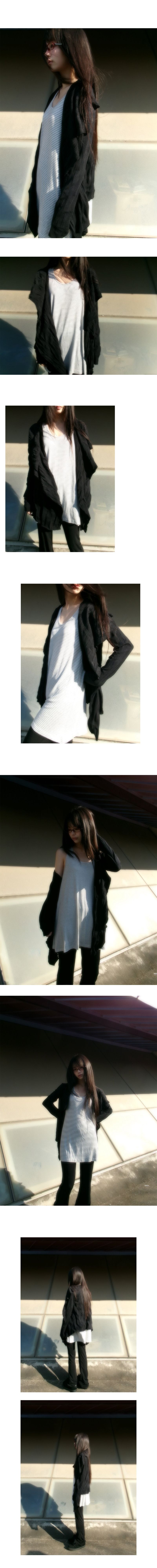 thin long sleeveless