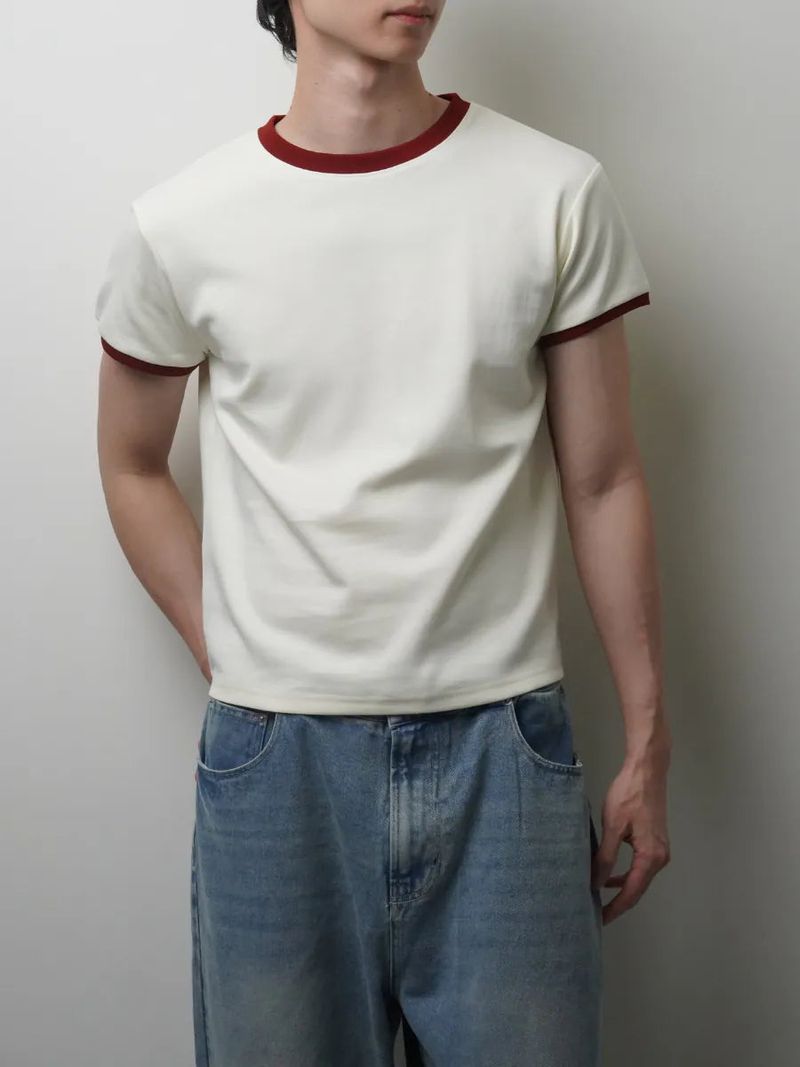 TP8 Tipped Rib-Knit Tee