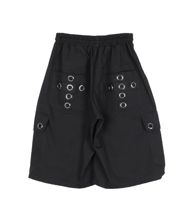 Ber Cross Eyelet Bermuda Pants