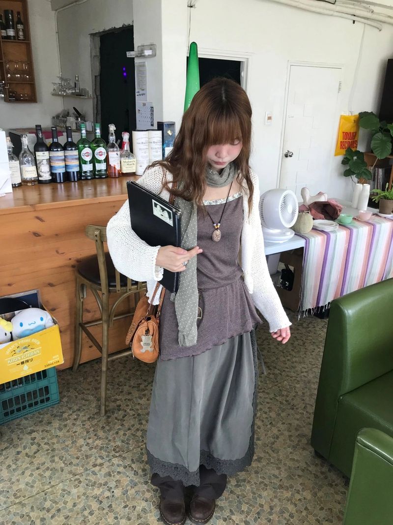 leat knit cardigan