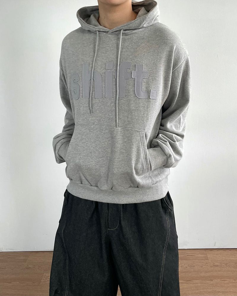 Shift patch embroidery hoodie