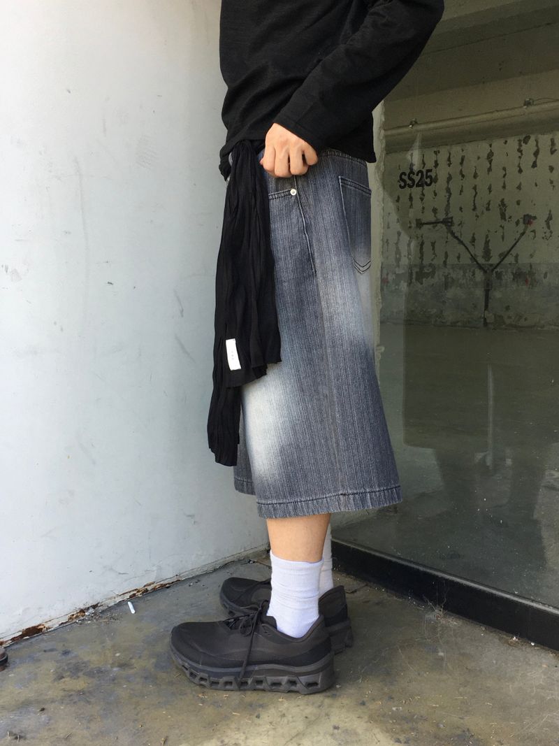 Surf Stripe Bermuda Denim Pants 2C
