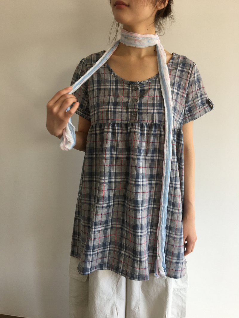 Fiore check muffler (2color)