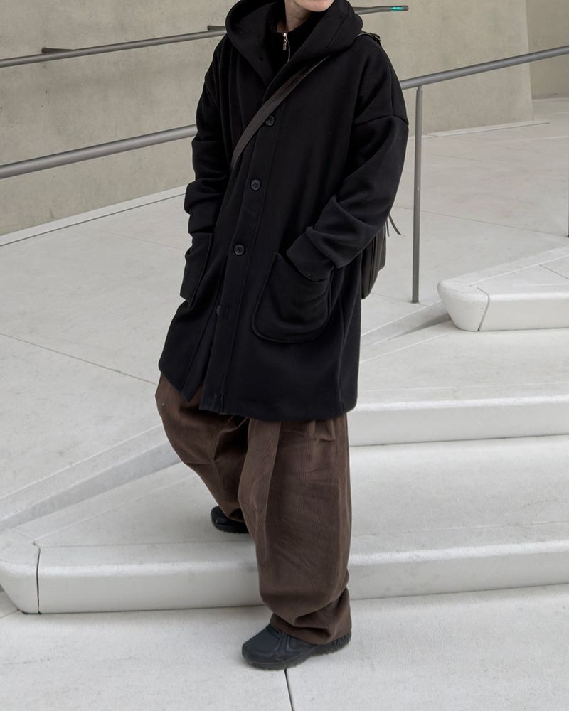 Koven Wool Hooded Coat