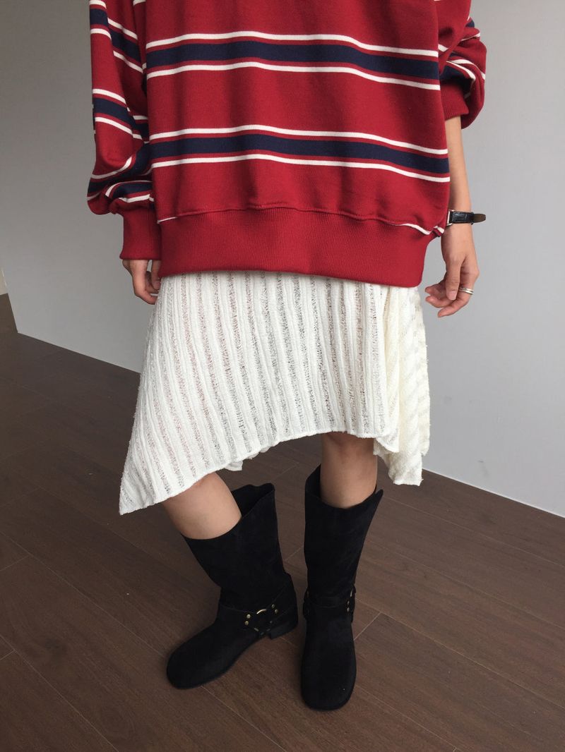 Double Buckle Suede Boots(2color)