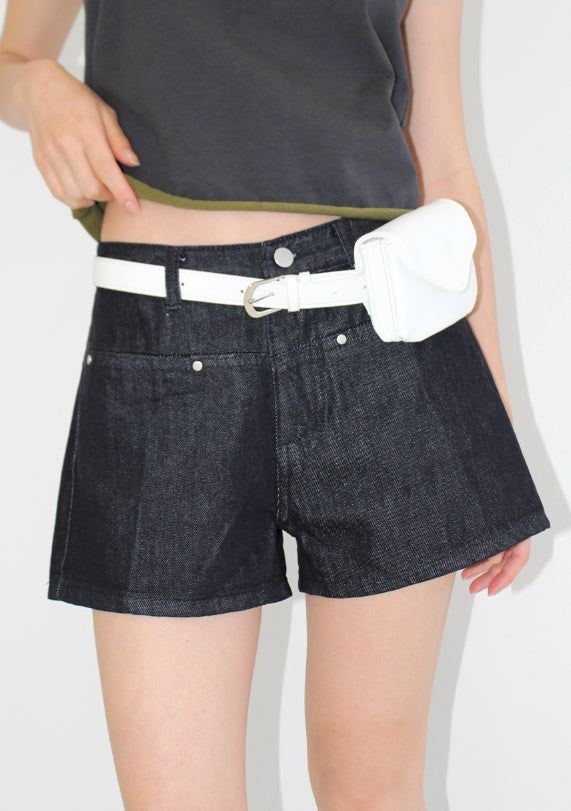 (2-WAY) LEATHER BELT BAG