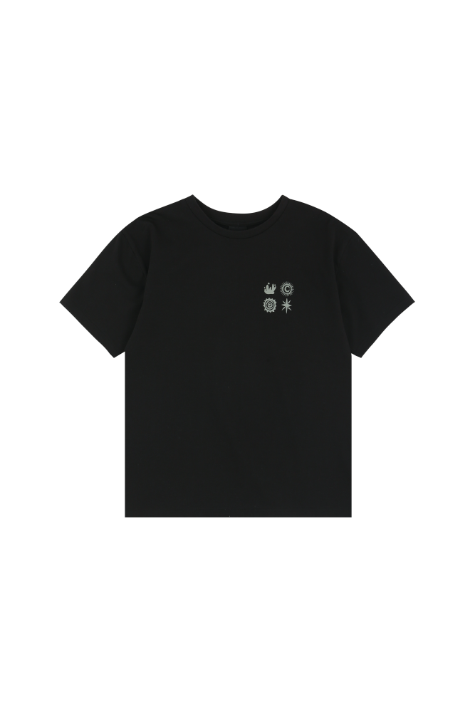 Black UTOPIA short sleeve t-shirts