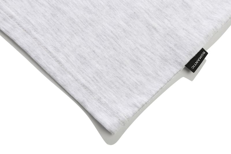 ROMANTIC SLOGAN TEE SHIRT_LIGHT GREY