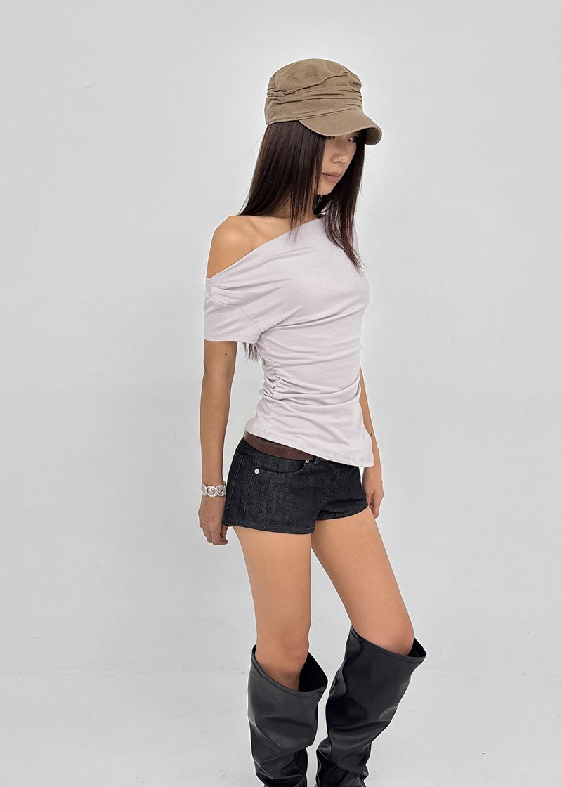 BLACKUP（ブラックアップ）の「[MADE] Haller Drape Short Sleeve Top（Tops）」