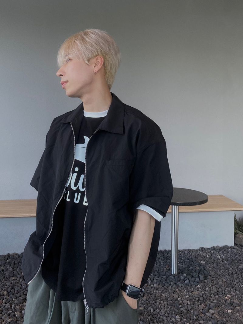 two way Nylon Zipper Shirt 3C