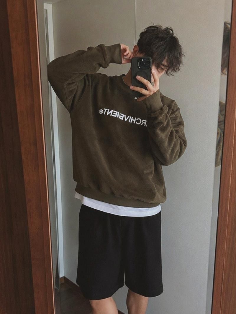 ASCLO（エジュクロ）の「ASCLO R スエードスウェットシャツ (3color)（トップス）」