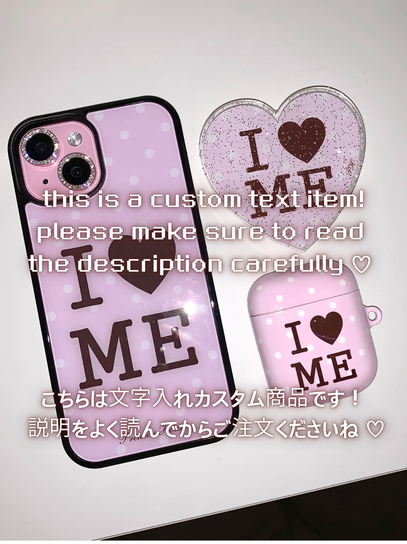 [custom] Love more glass phone case - standard(non-magsafe)