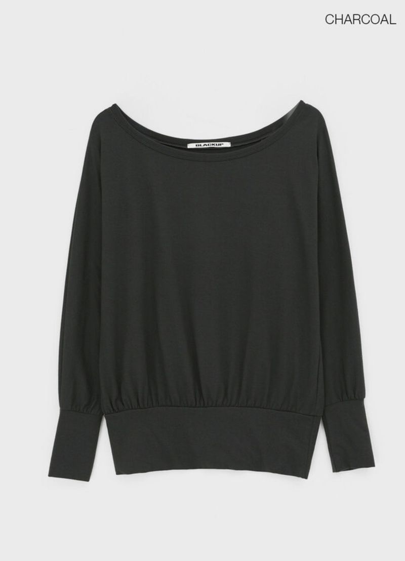 [MADE] Boril Batwing Off-Shoulder Long Sleeve Tee