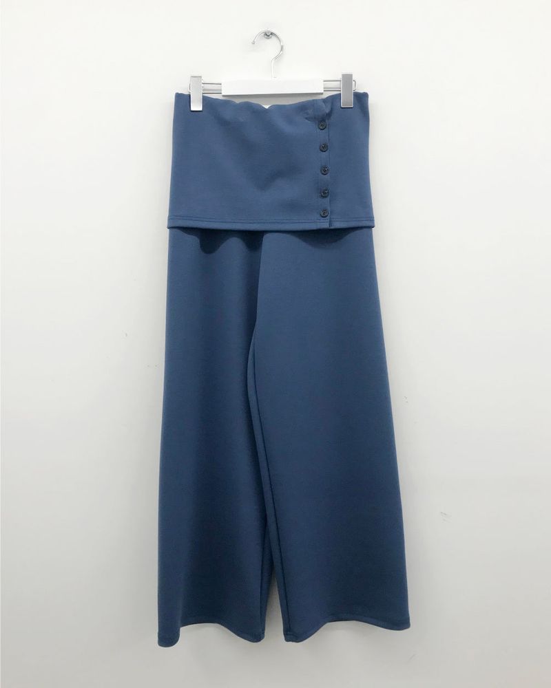As-side button pants (2color)