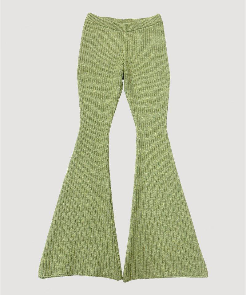 COLOR KNIT FLARE PANTS