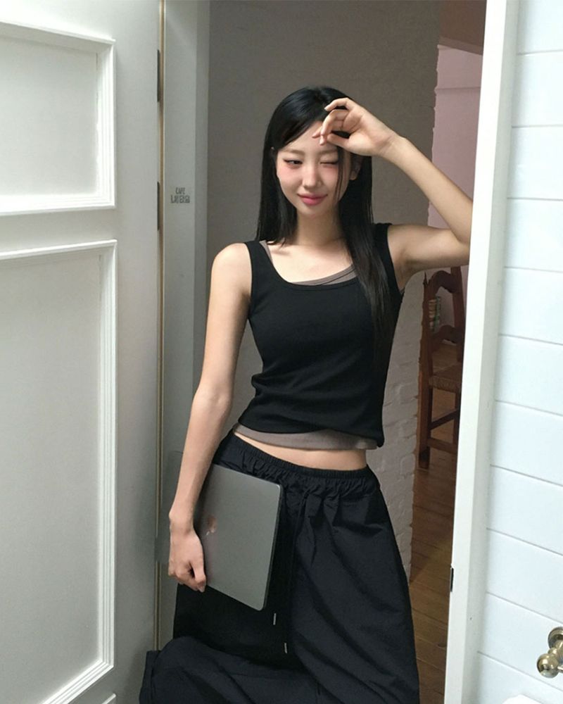 [MADE/7color] Tomatoes, ribbed camisole