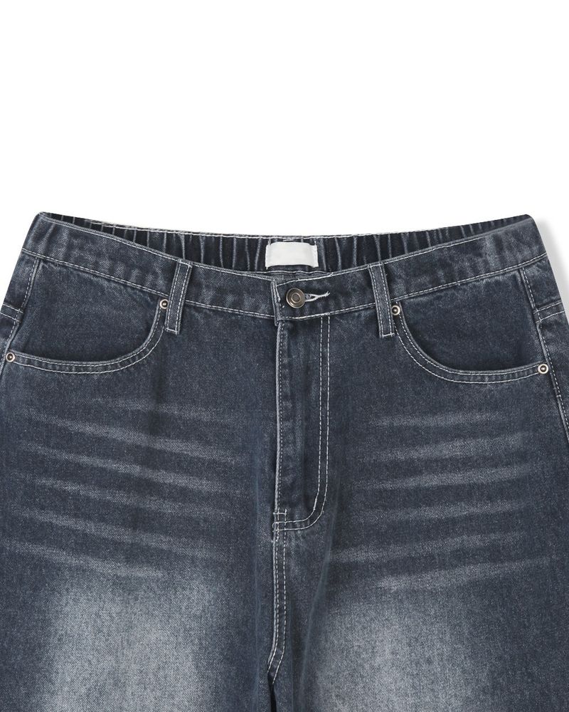 Kino Double Cat Washing Balloon Denim